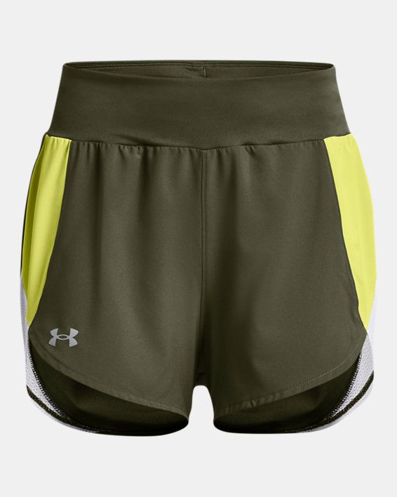Shorts con cintura alta UA Fly-By Elite para mujer, Green, pdpMainDesktop image number 7